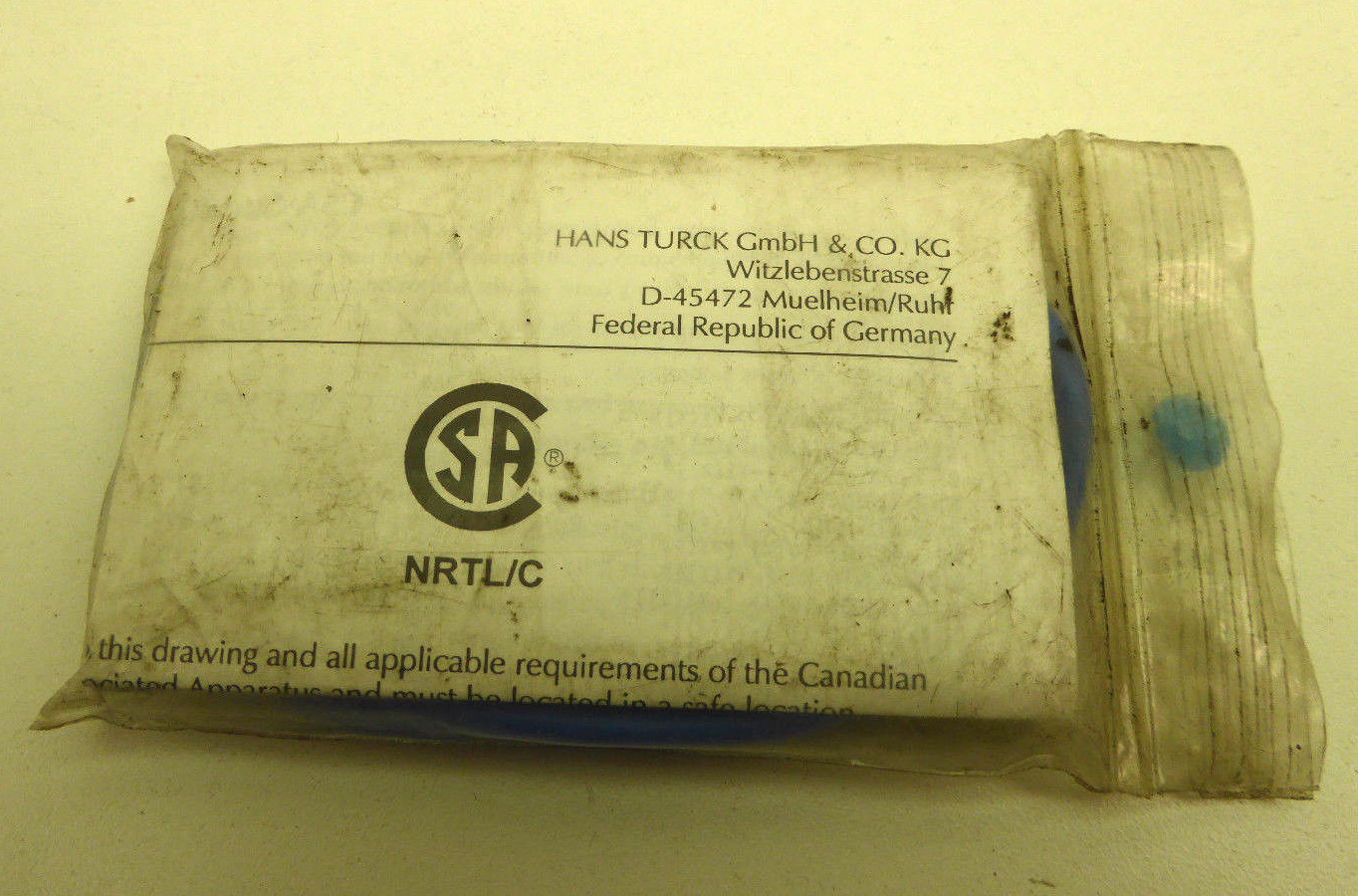 Turck BI1G08Y1 Proximity Sensor Cable NEW