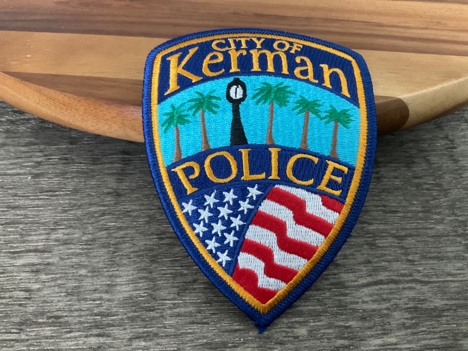 Kerman Police State California CA Colorful