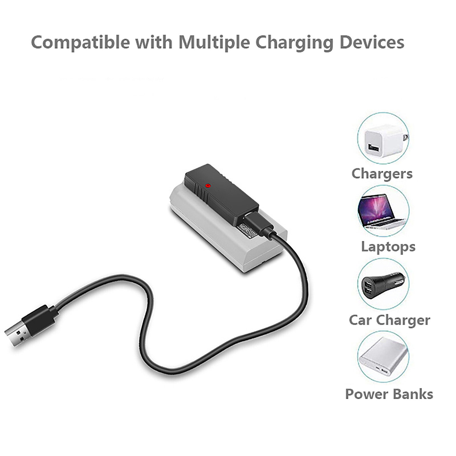 USB Charger Battery Qc3.0 Fast Charging Replacement For DJI Mini 2 Accessories