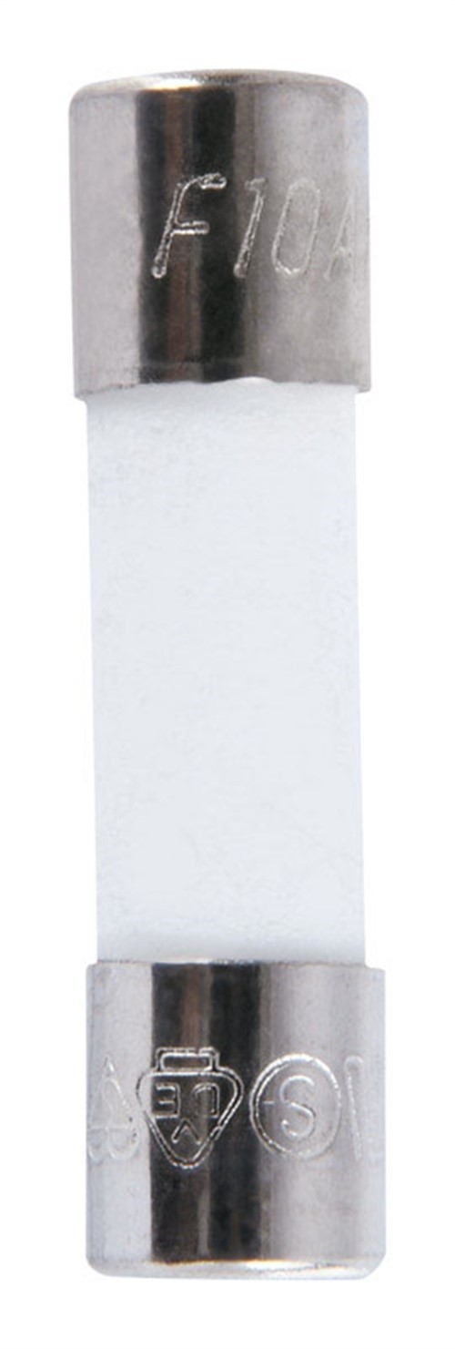 Jandorf 60726 10A 250V 1500A Ceramic Cartridge Fast-Acting Fuse 5 Dia.x20 L mm.