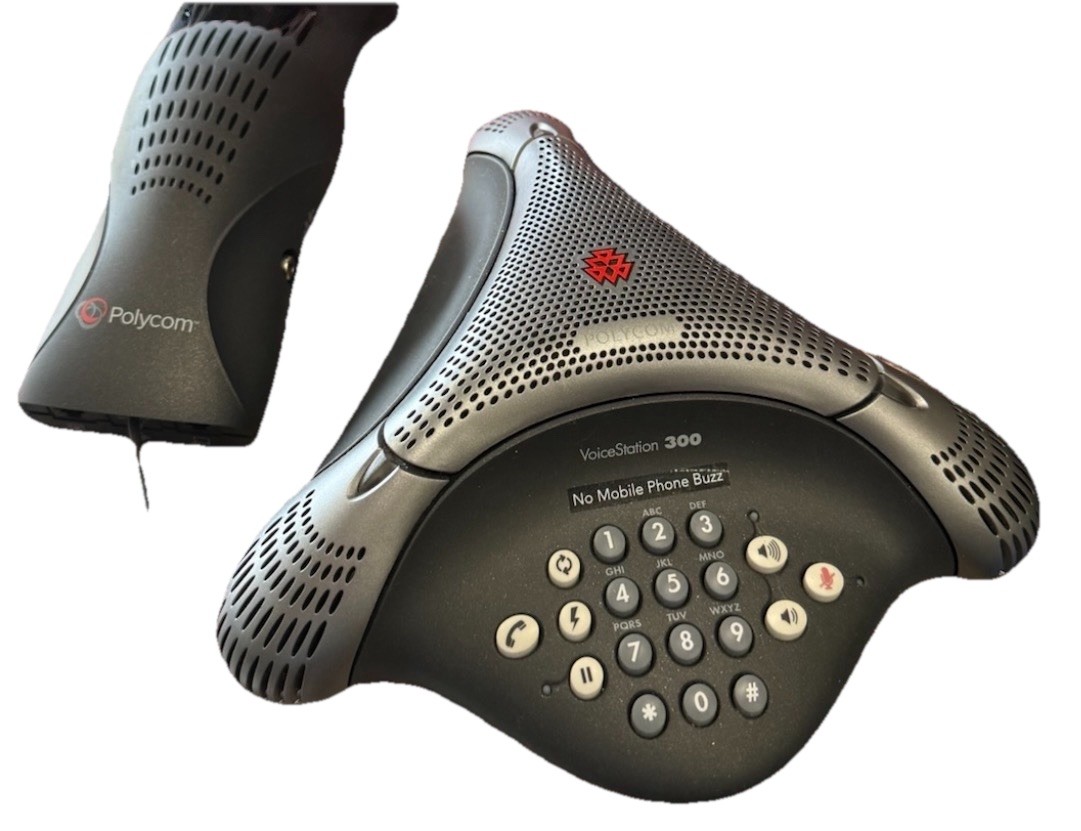 Polycom VoiceStation 300 Conference Phone Speakerphone w/ Power Supply