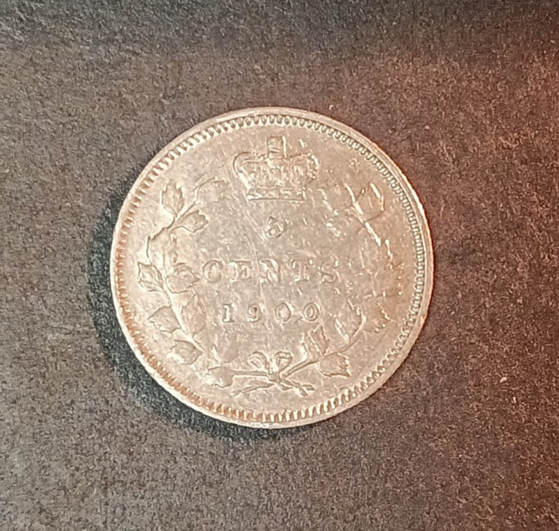 1900 Canada 5 Cents Oval "0"