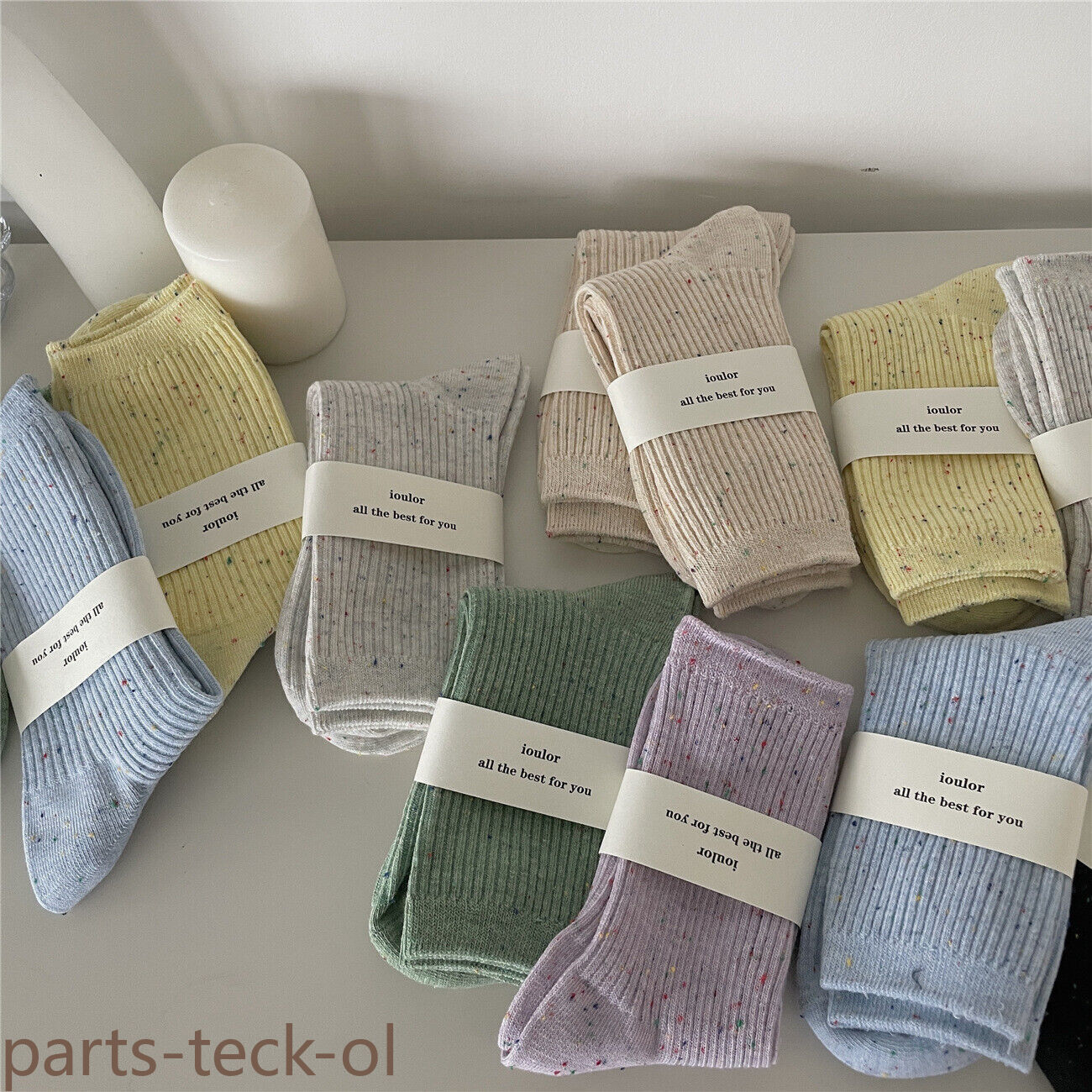 5Pack Crew Cotton Calf Ankle Women Design Casual Knit Sport Classic Colors Socks