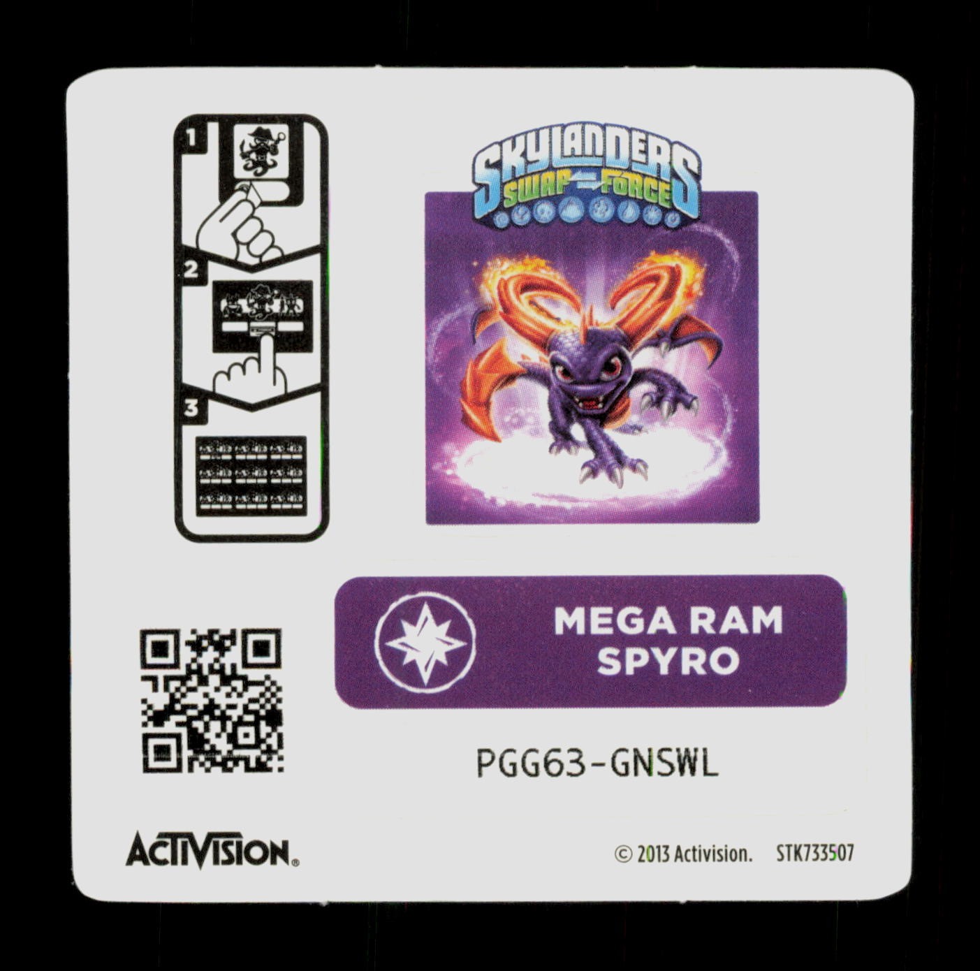 Mega Ram Spyro Skylanders Swap Force 2013 Activision Sticker