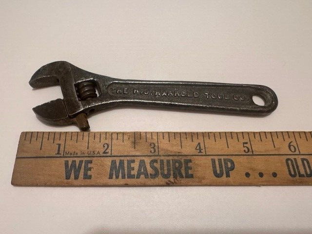 MADE USA - VINTAGE H J HAROLD 6" ADJUSTABLE WRENCH