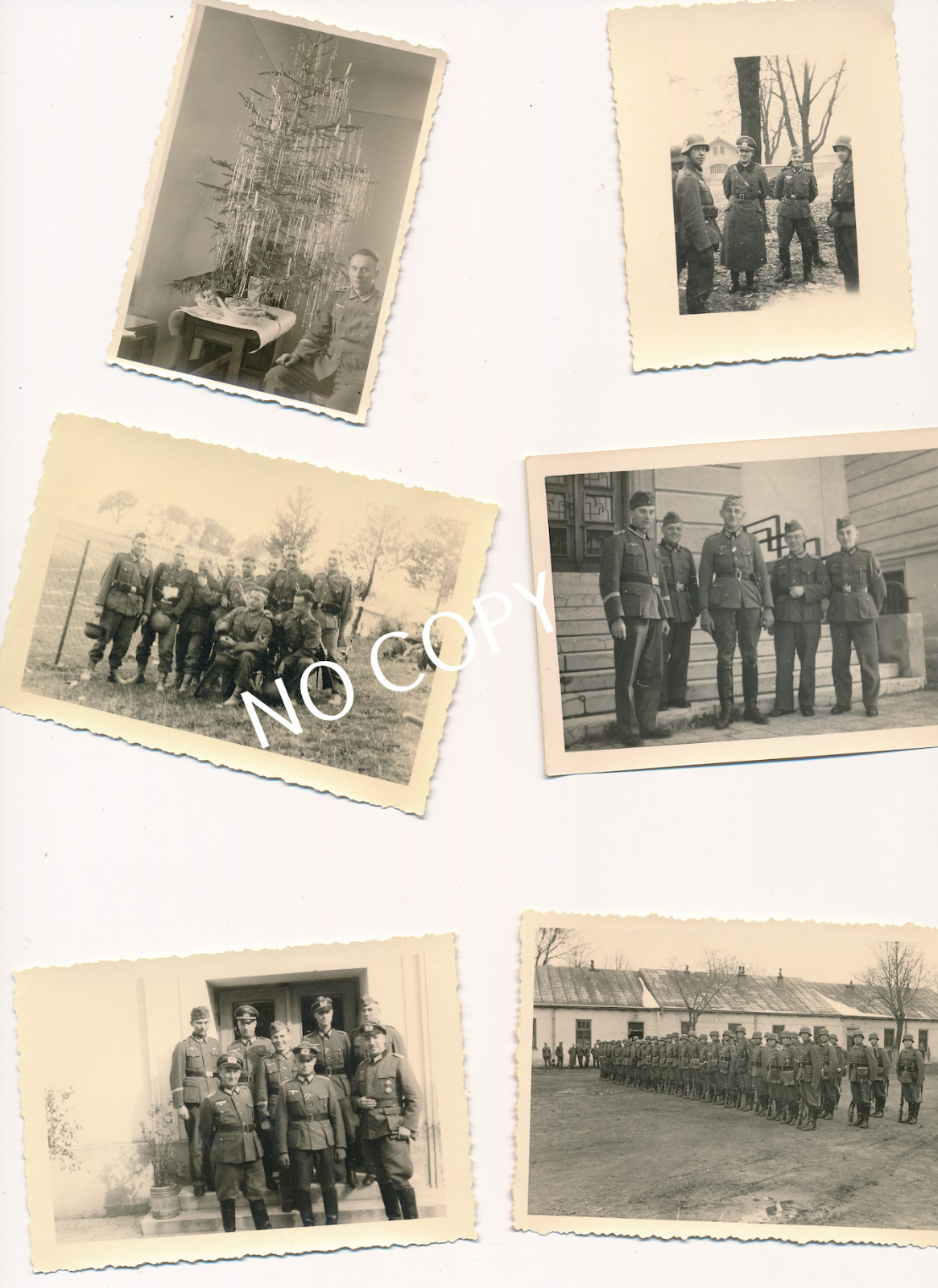 Photo WWII Photo Collection 6 Pictures Soldiers in War E1.31 #1