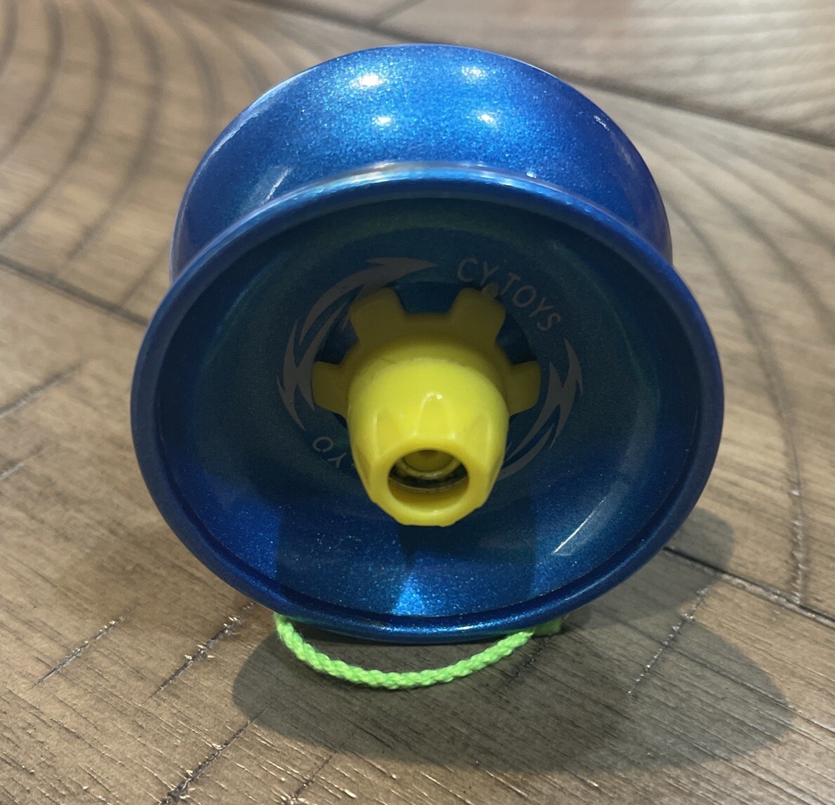 (Blue) CY Toys Yo-Yo Alloy Green String