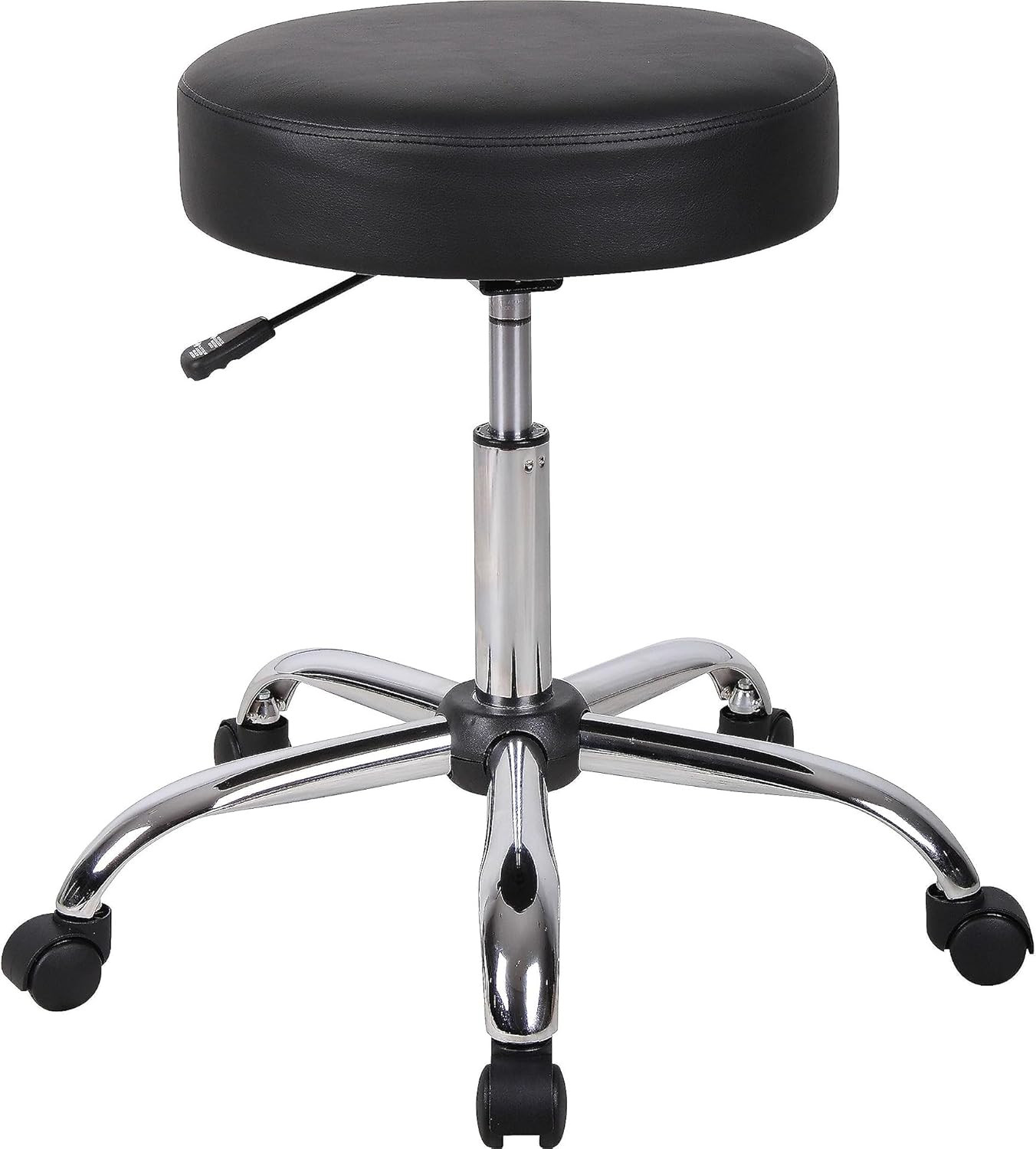 Antimicrobial Vinyl Medical Spa Stool in Black