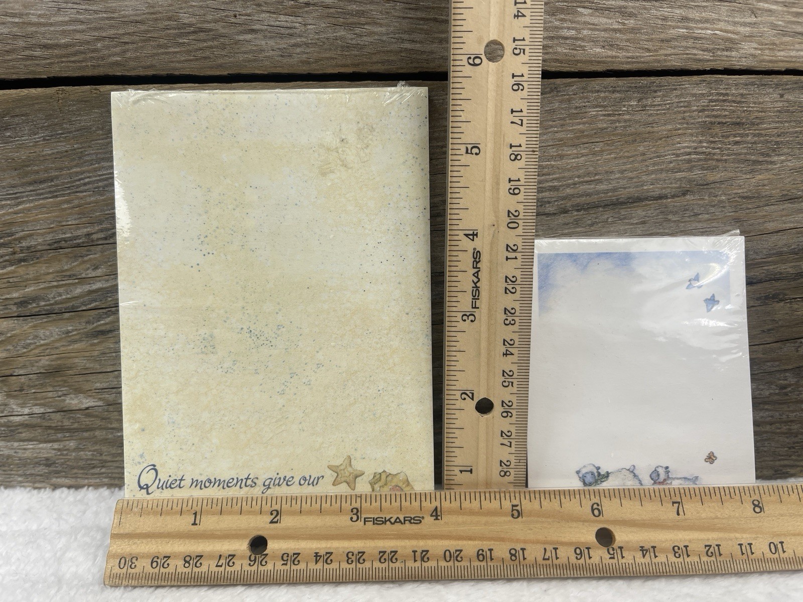 2 Susan Winget Press Note Sheets Lang Shelling & Together Sheep Rabbits Sealed