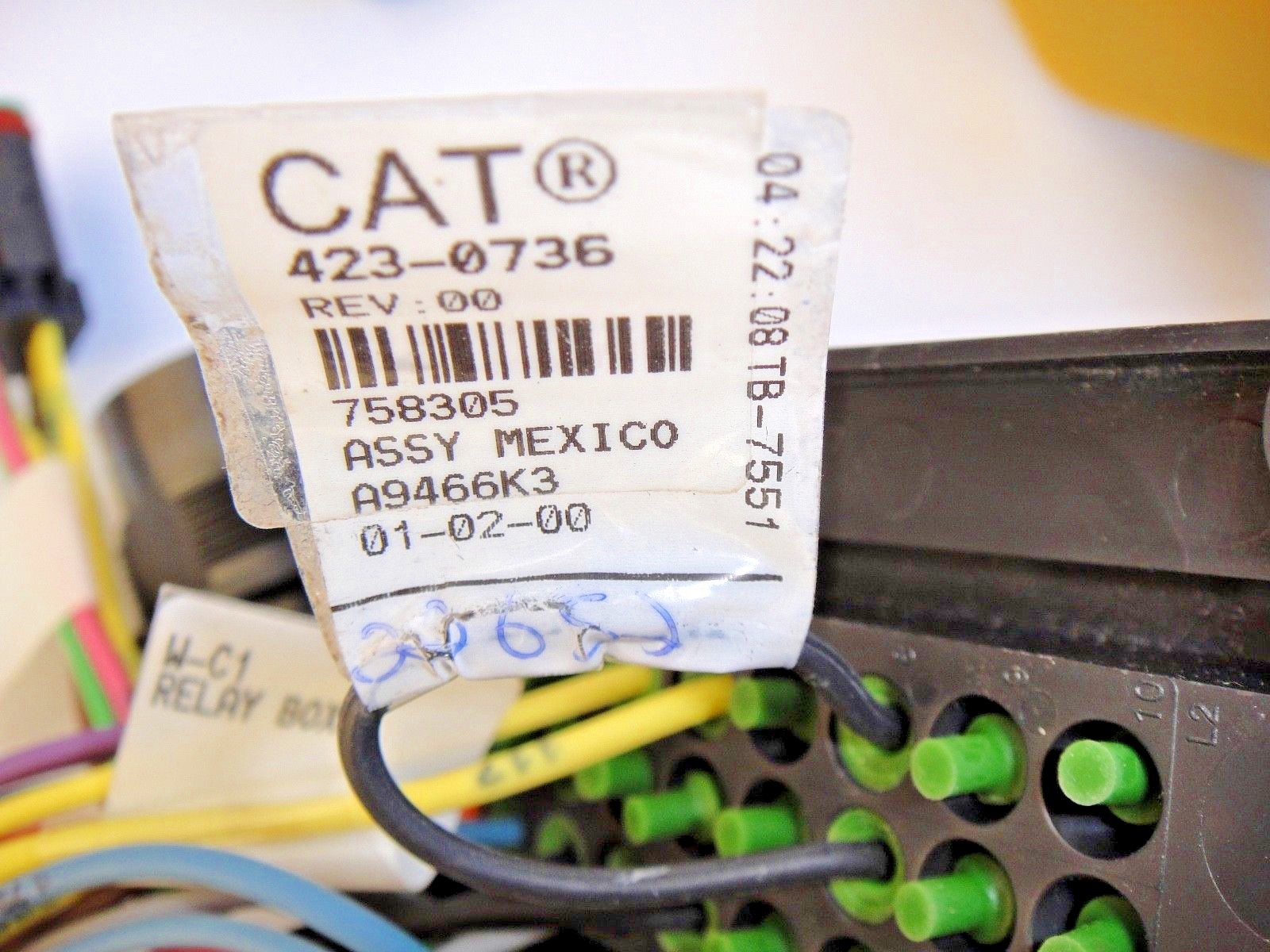 CAT - CATERPILLAR 423-0736 WIRE HARNESS AS - PANEL ASSEMBLY