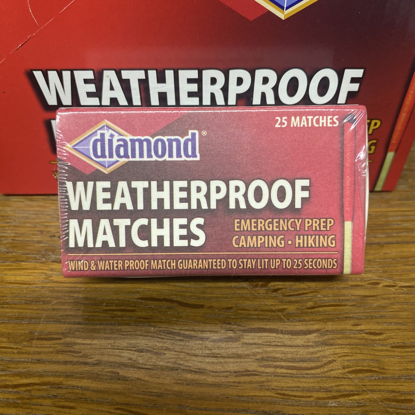 WEATHERPROOF MATCHES. Wind and Waterproof for Camping, Hiking and Emergency Prep