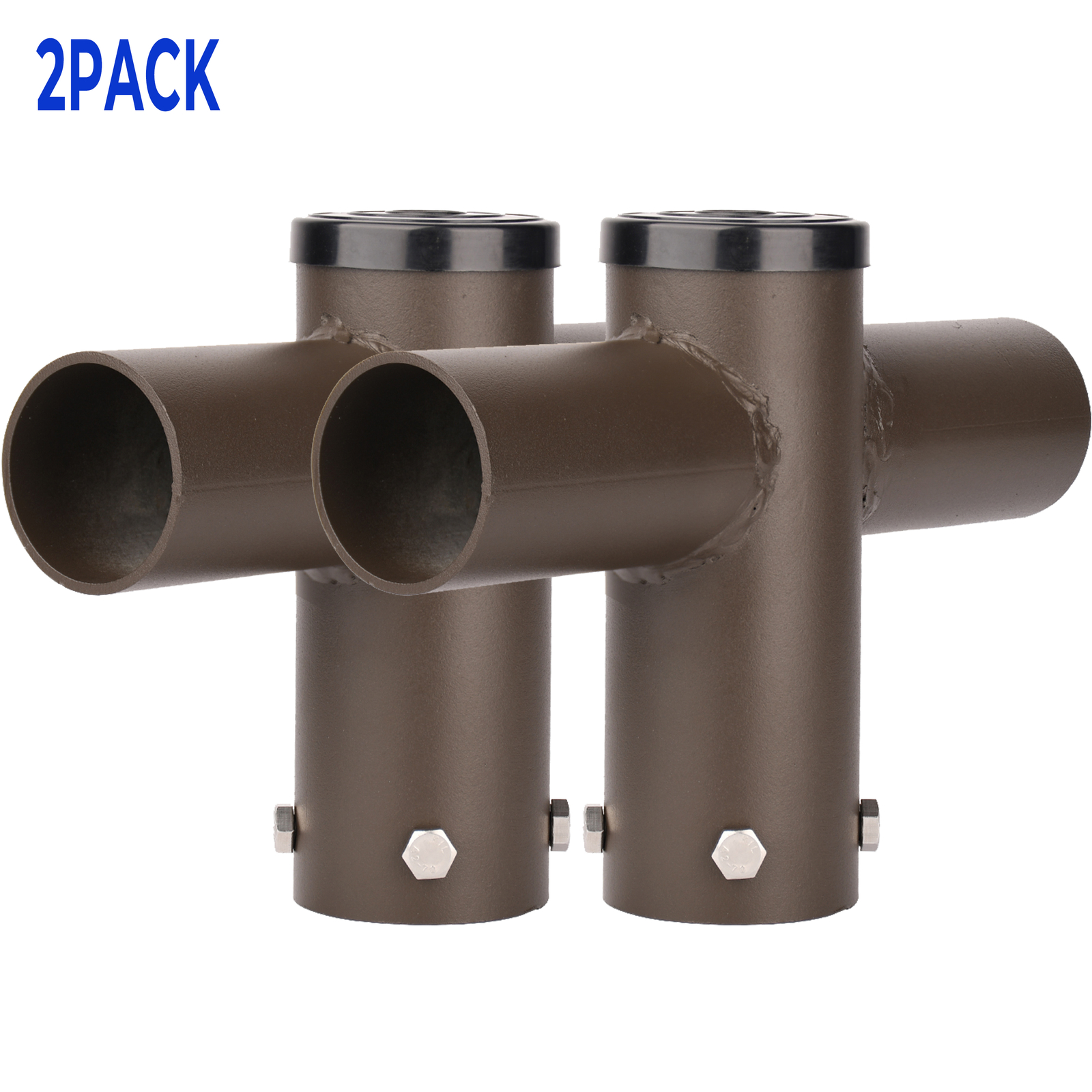 Horizontal Double 180 Degree Tenon Adapter Top for outdoor LED Shoebox Light