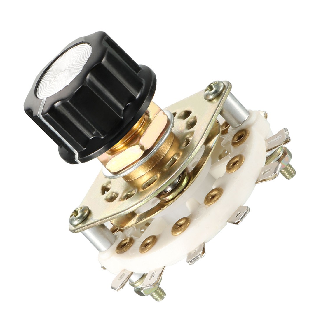1P11T 1 Pole 11 Position 1 Deck Band Channel Rotary Switch Selector with Cap