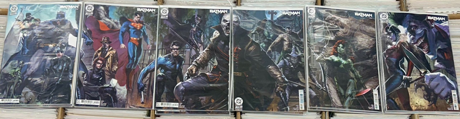 BATMAN #158 159 160 161 162 163 Dell'Otto CONNECTING COVER SET 2025-26