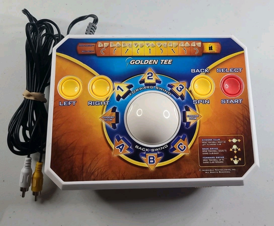 Golden Tee Golf Plug & Play Home TV Game Edition 2011 Jakks Pacific - Tested