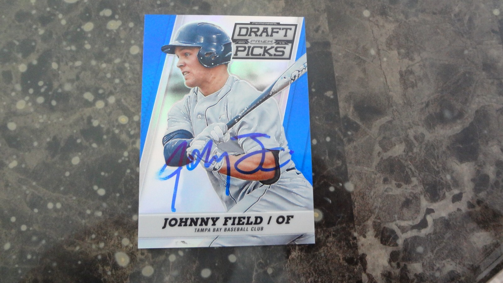 2013 PRIZM DRAFT PICKS #87 JOHNNY FIELD  AUTOGRAPHED BASEBALL CARD