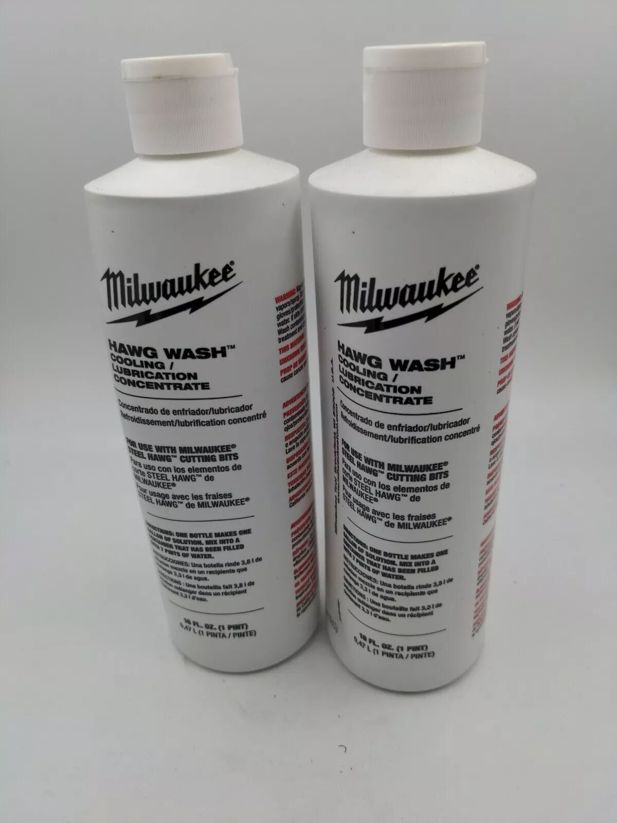 Milwaukee 16oz Hawg Wash Cooling/Lubrication Cutting Fluid, lot of 2, 49-32-0081