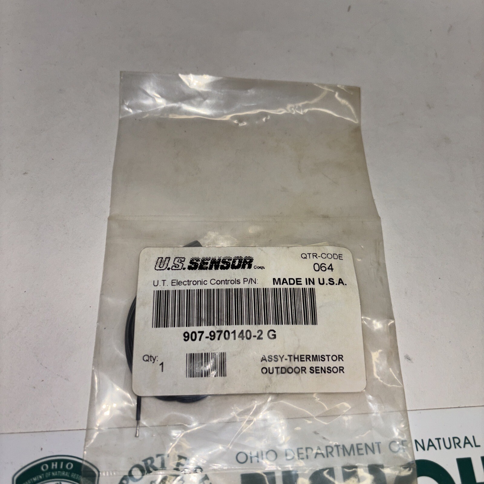 U.S.SENSOR 907-970140-2G THERMISTOR OUTDOOR SENSOR