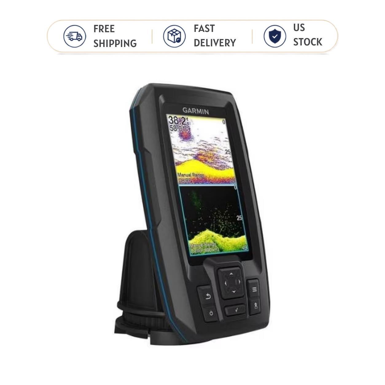 Garmin STRIKER Vivid 4cv Fishfinder GT20 Transducer 010-02550-00
