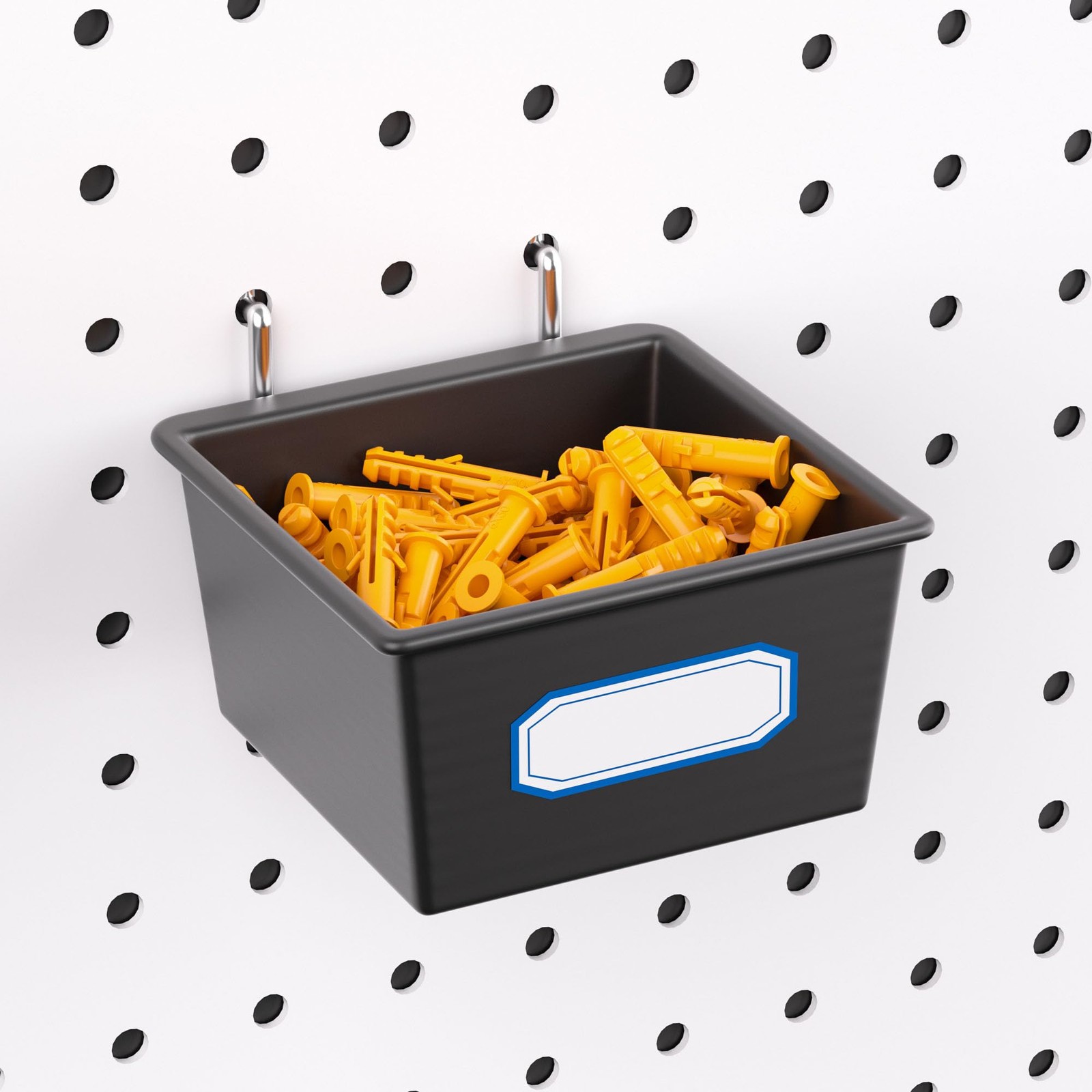 Pegboard Organizer Hooks Bins Locks 202 Piece Hardware Tool Storage Set