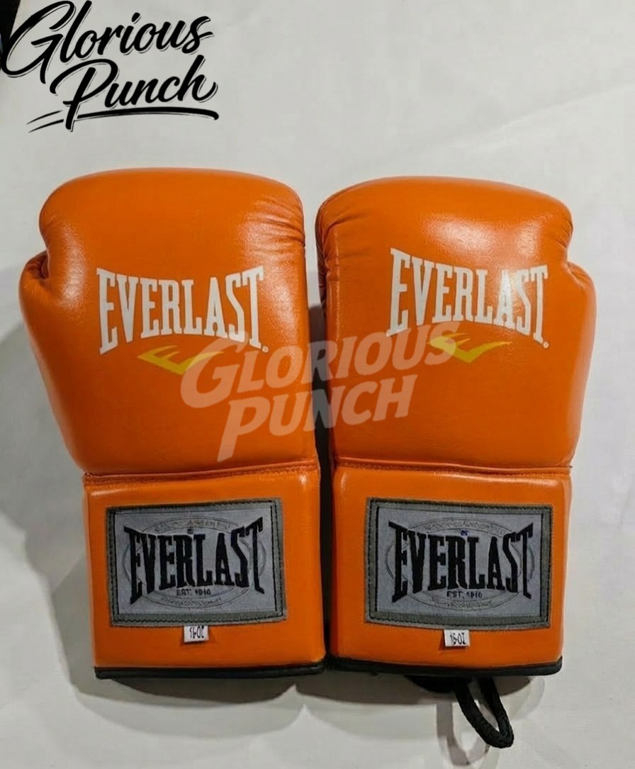 Vintage Everlast 1910 Boxing Gloves - Lace-Up Pro Sparring Training Fight Gloves