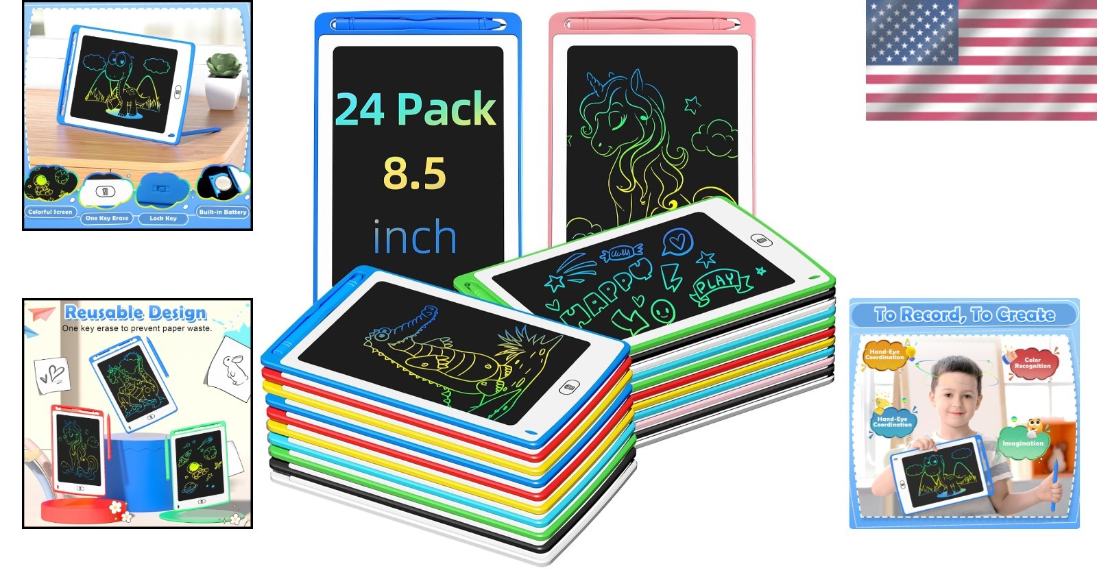 Colorful Educational Doodle Board