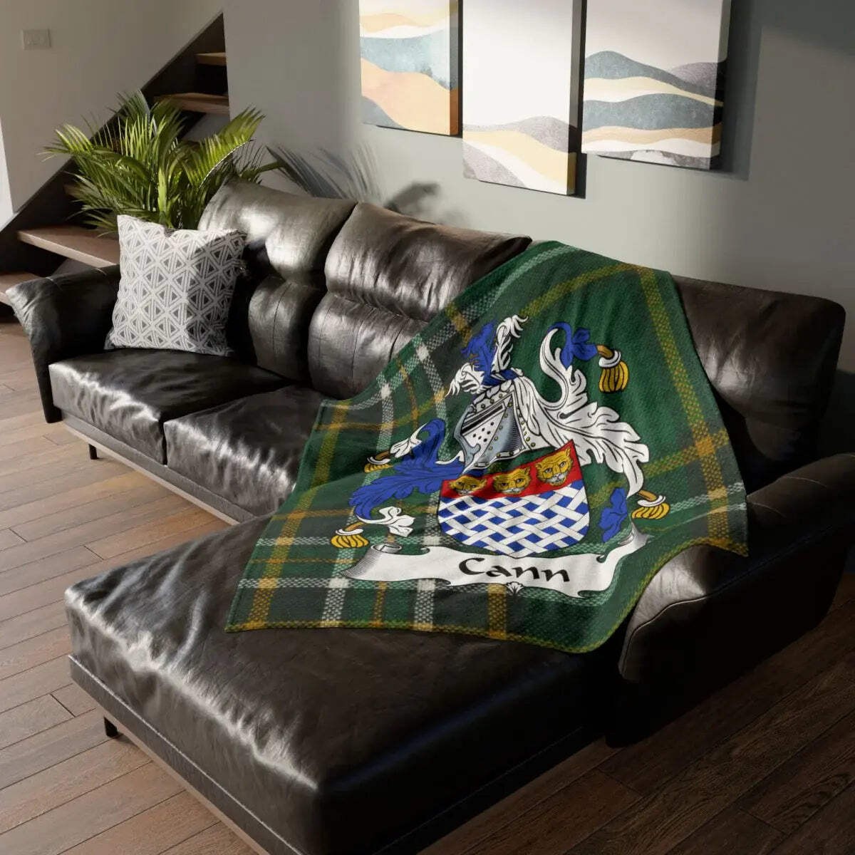 Cann Family Crest Irish Blanket