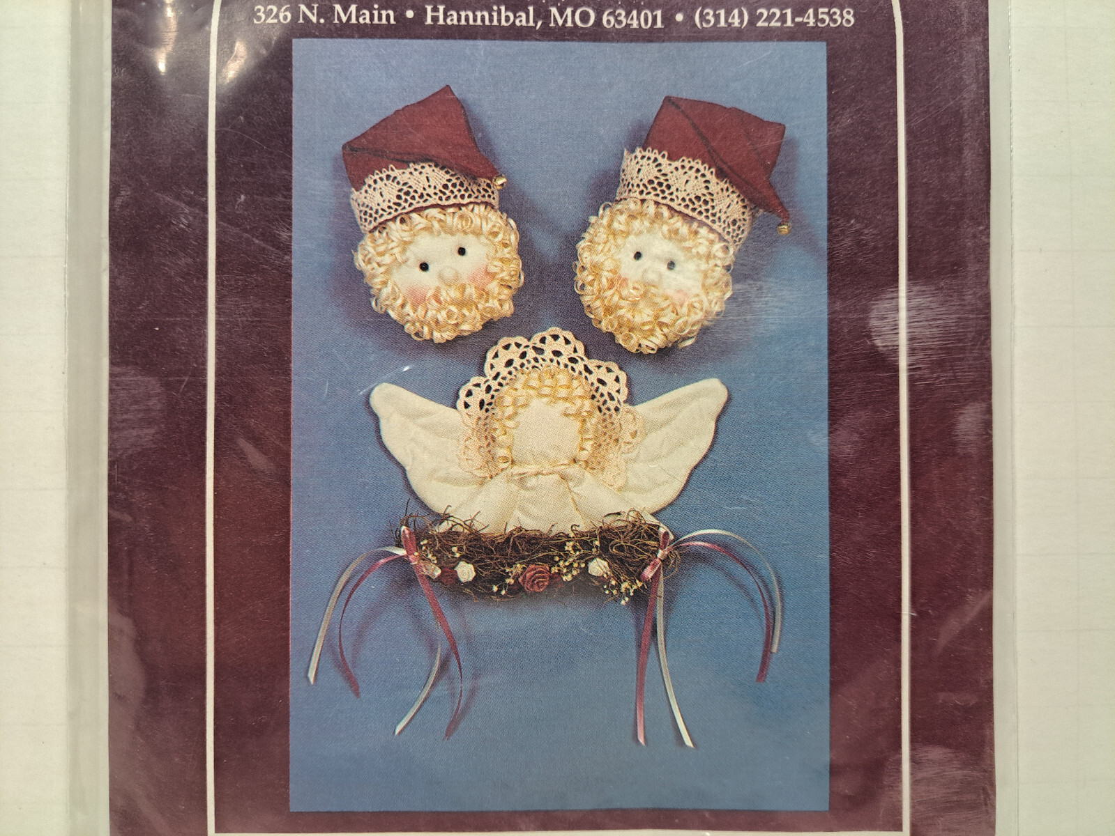 Hickory Stick & Co Quilt Pattern - Holiday Adornments Angel & Santa #H129