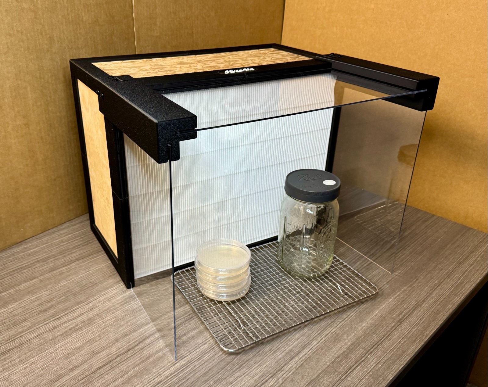 MycoAir Portable Flow Hood 16.5” x 12.5”  Mycology Lab Upgrade Laminar Flow Hood