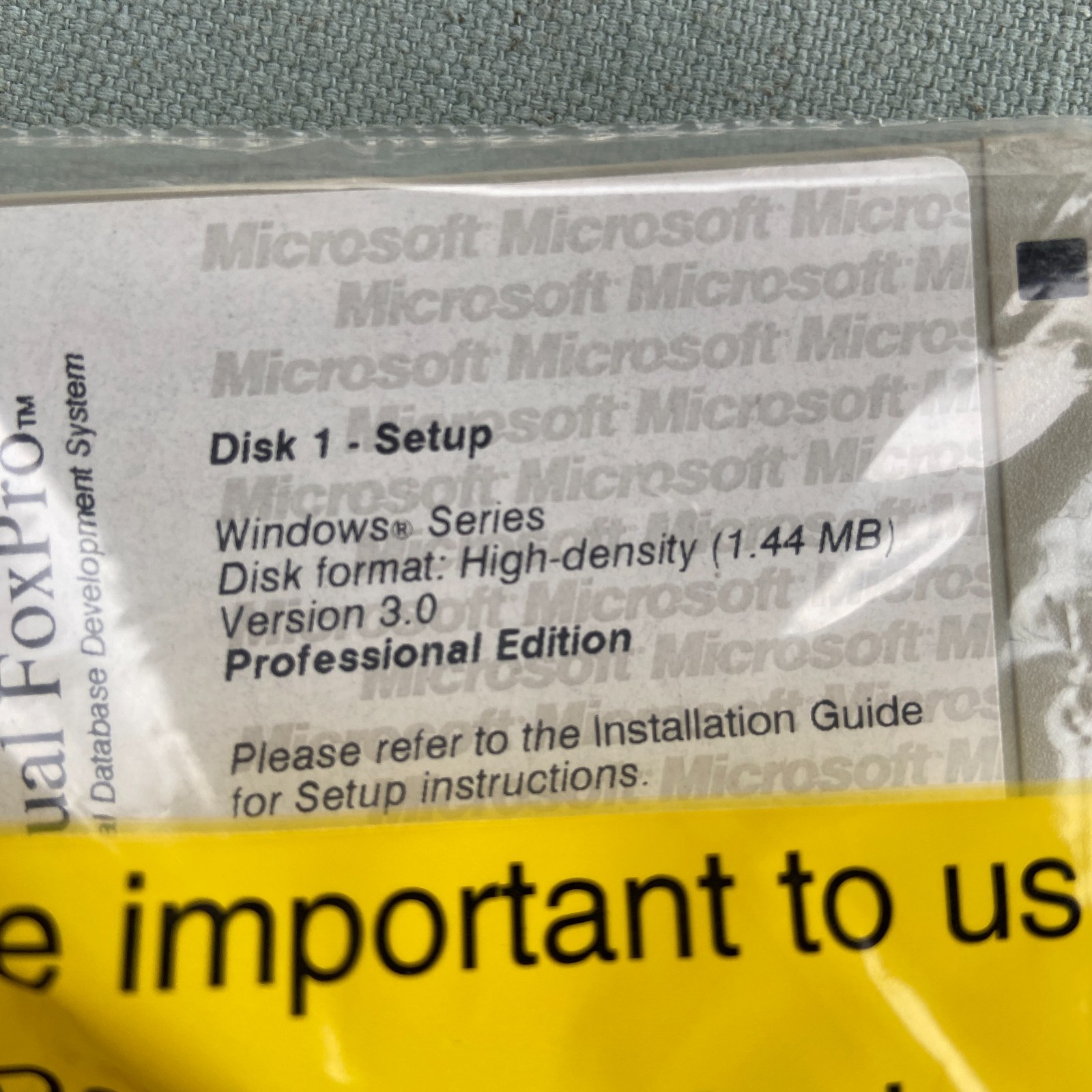 Microsoft Visual FoxPro Version 3.0 Professional Edition New NIP 3.5 Floppies