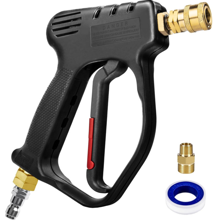 Pistola hidrolavadora corta 4000PSI 10.5GPM conector 3/8'' M22-14mm, Nuevo