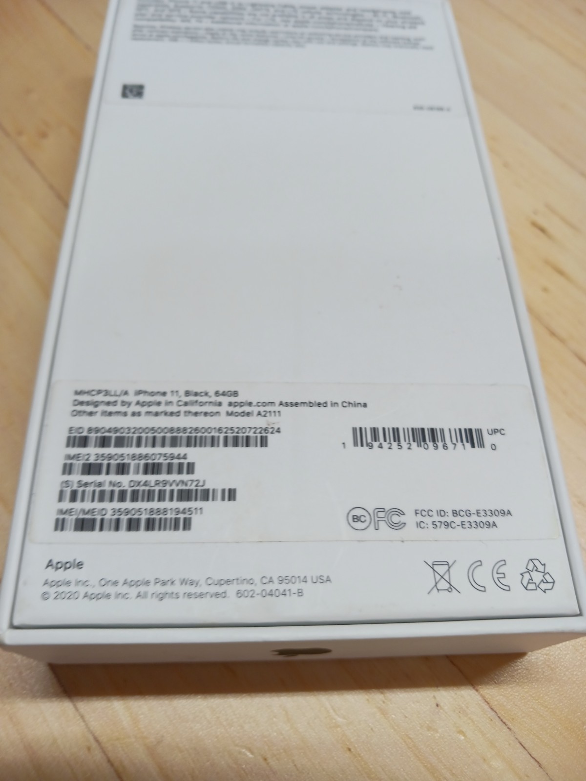 Apple iPhone 11 - 64GB - Black Box Only