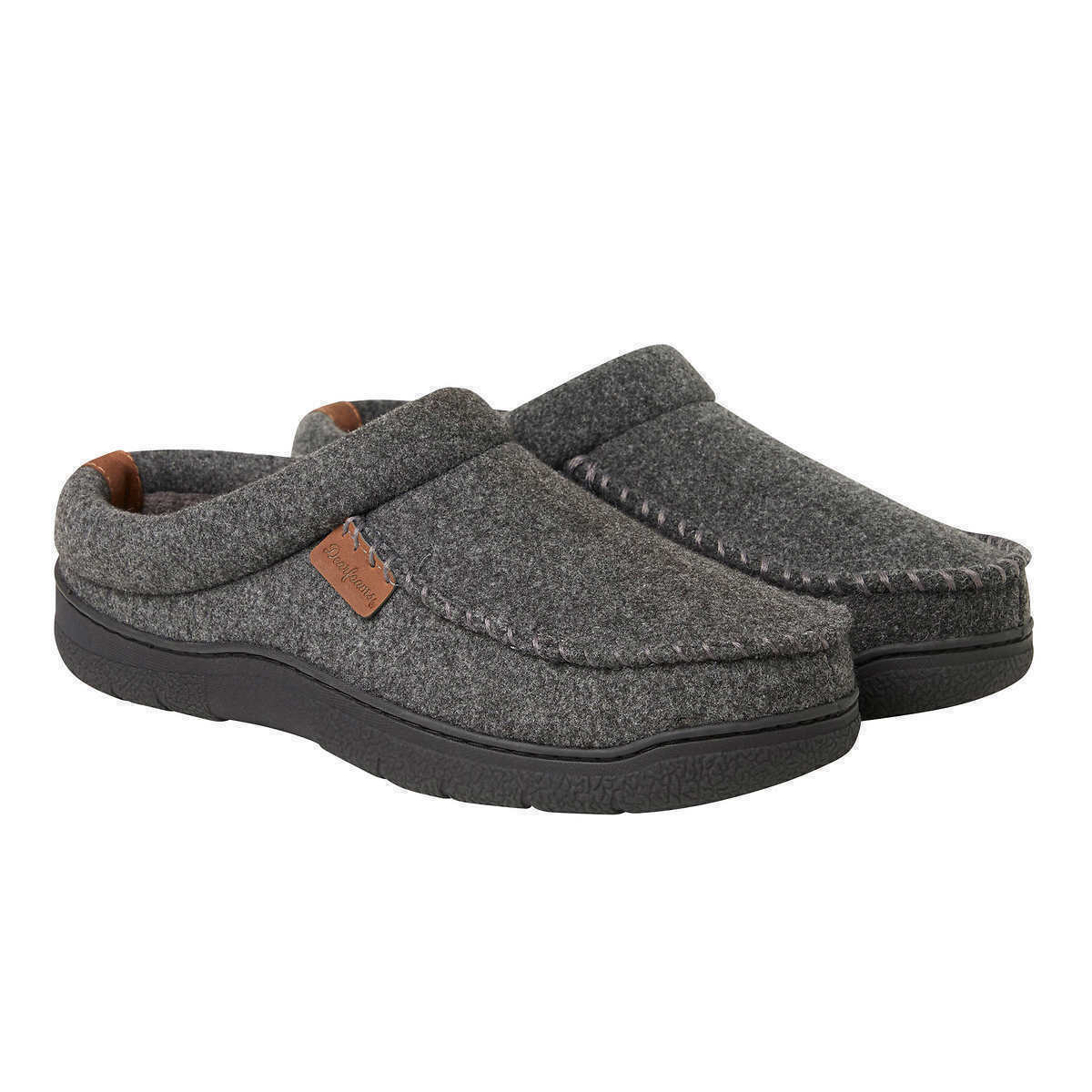 Dearfoam Men's Memory Foam Slippers Black