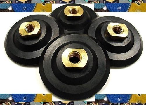 7 Inch (7 Piece) Rubber Backer Pad 5/8-11 For Polishing Pad Stone Concrete Tile