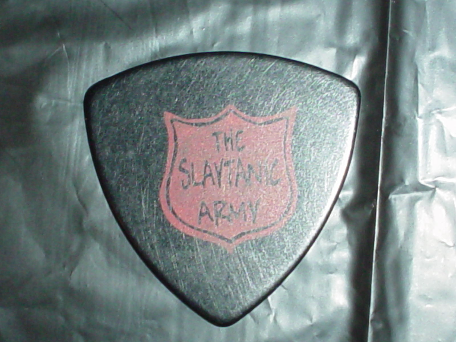 SLAYER Slaytanic Army Logo & Salvation RaRe Concert Tour GUITAR PICK