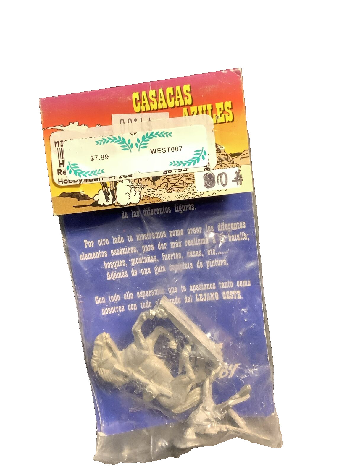 King Hobby 28mm Western Miniatures  Cowboys Indians Casacas Azules WEST007