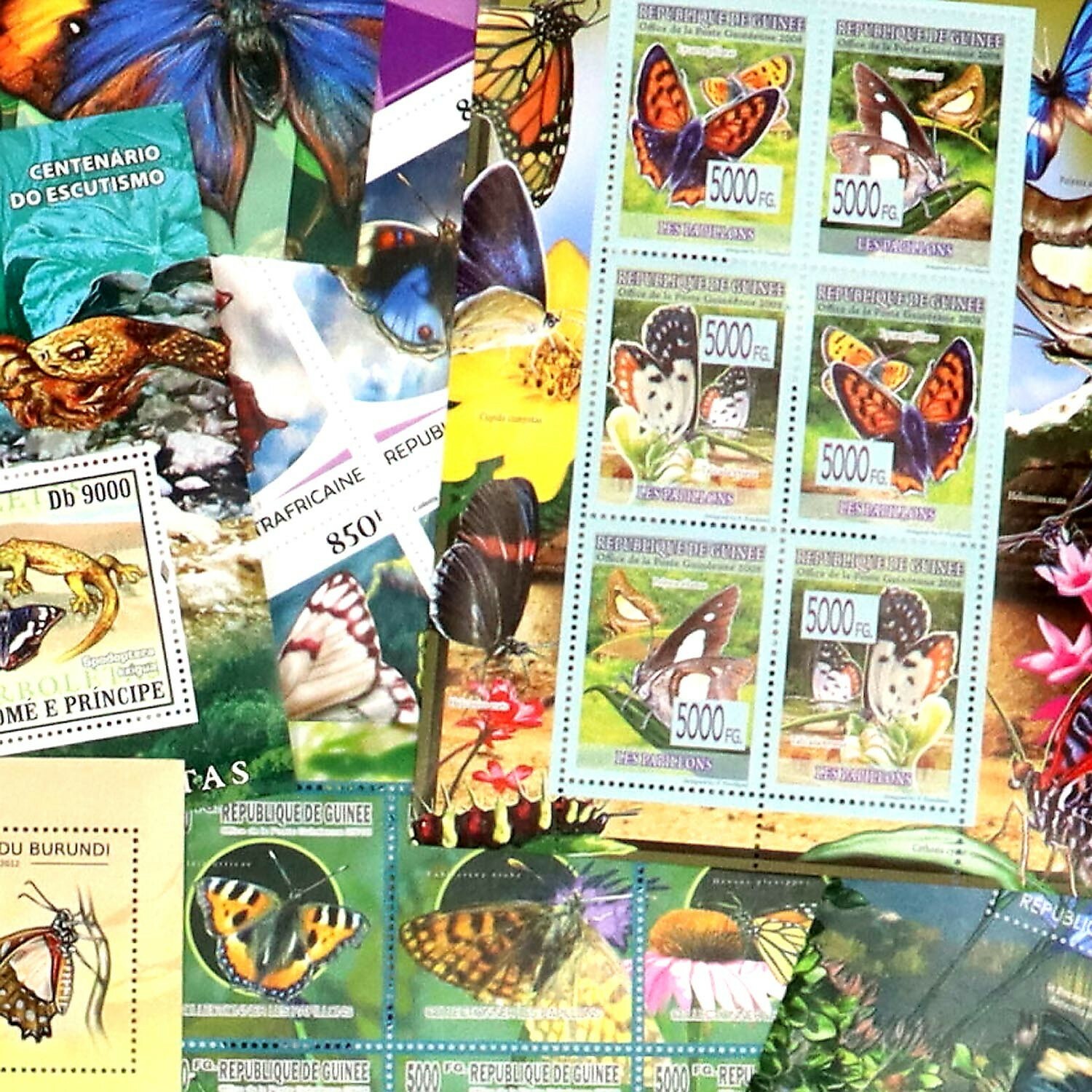 Stamp Collection Butterflies 40+ Different Sets Topical Stamps MNH Sets