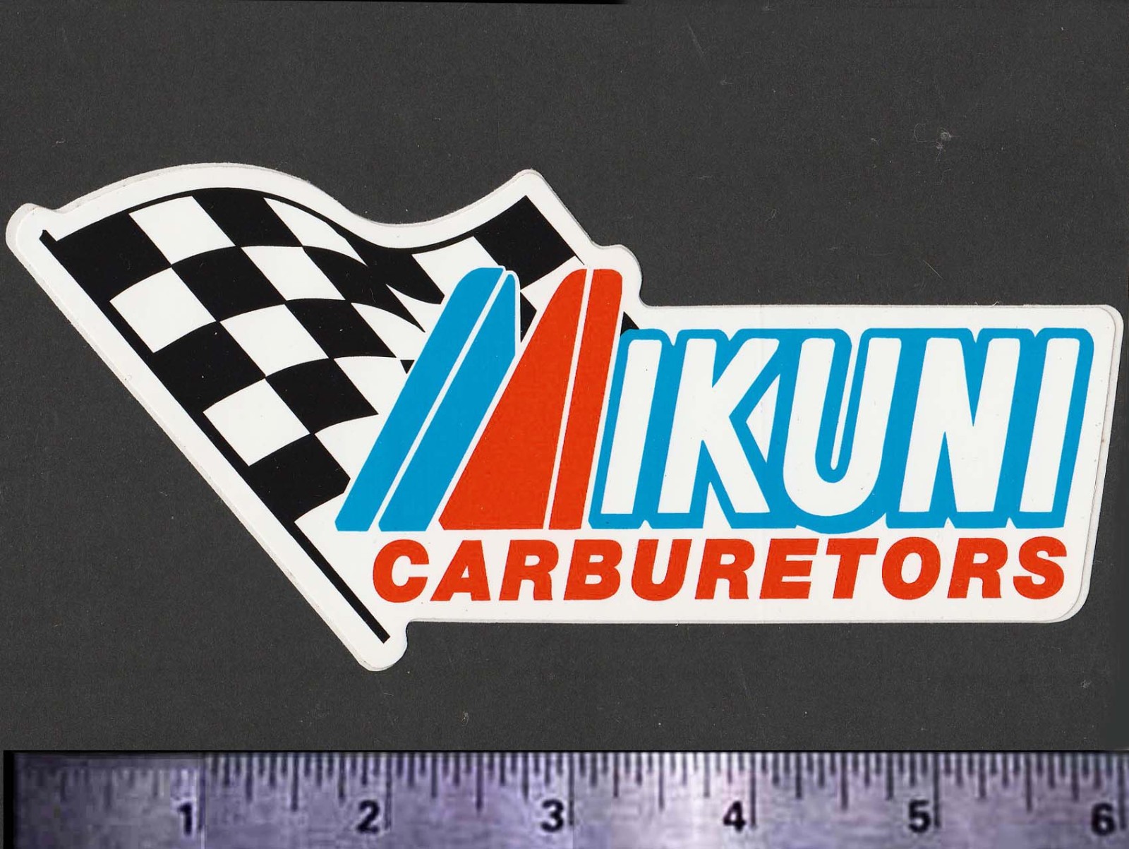 MIKUNI Carburetors - Orig. Vintage 70's 80’s Racing Motorcycle Decal/Sticker MX