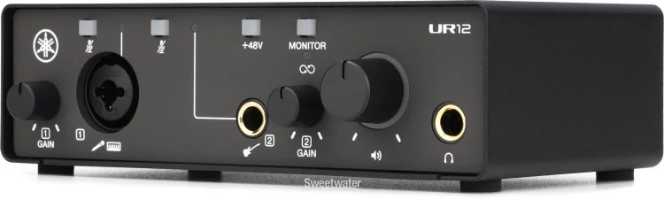 Yamaha UR12-MK3 USB-C Audio Interface - Black