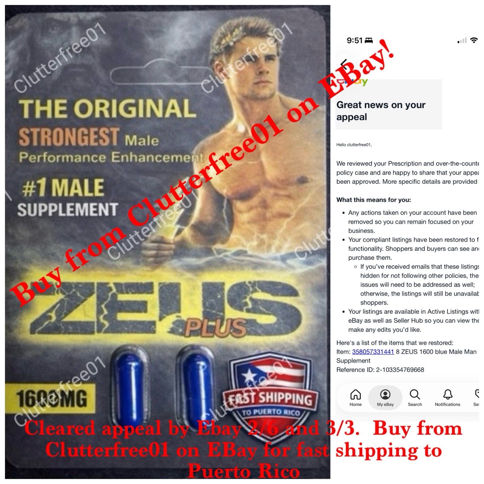 24 ZEUS  1600 Male Suppliments Men