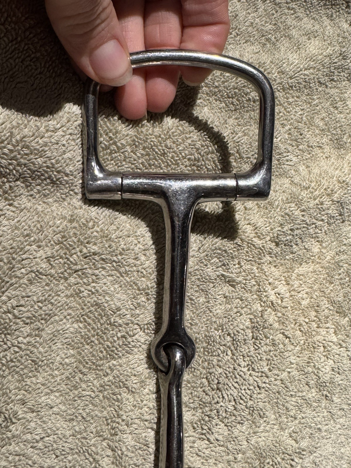 Korsteel Stainless Steel Jointed D-Ring Snaffle