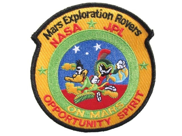 Mars Exploration Rovers NASA JPL Marvin Martian Duck Dogers Space Mission Patch