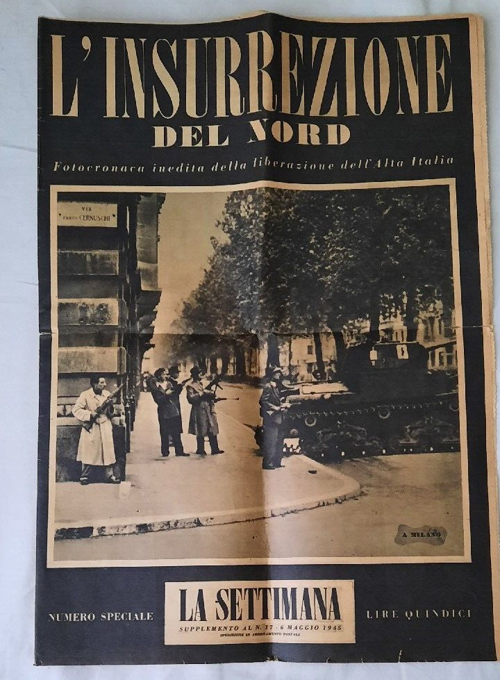 WW2 Italy Original US ALLIES Liberation Upper Italy 8pgs L'INSURREZIONE DEL NORD