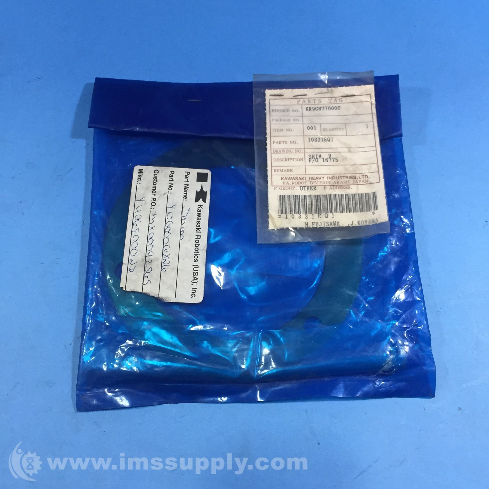 Kawasaki Robotics 10331EQ1 Shim FNFP
