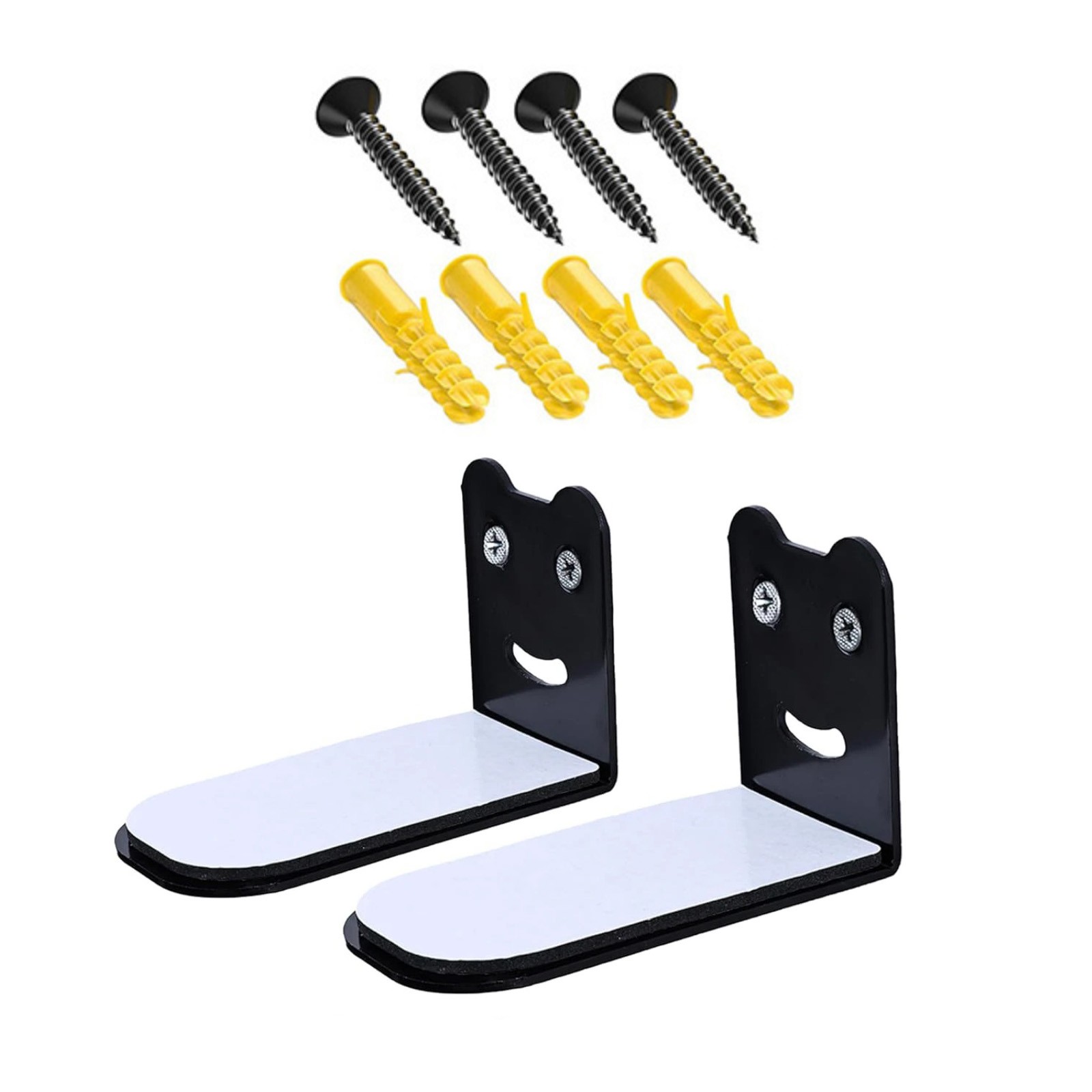 Universal Sound Bar Wall Mount Bracket Kit Includes Long Screws and Anchors
