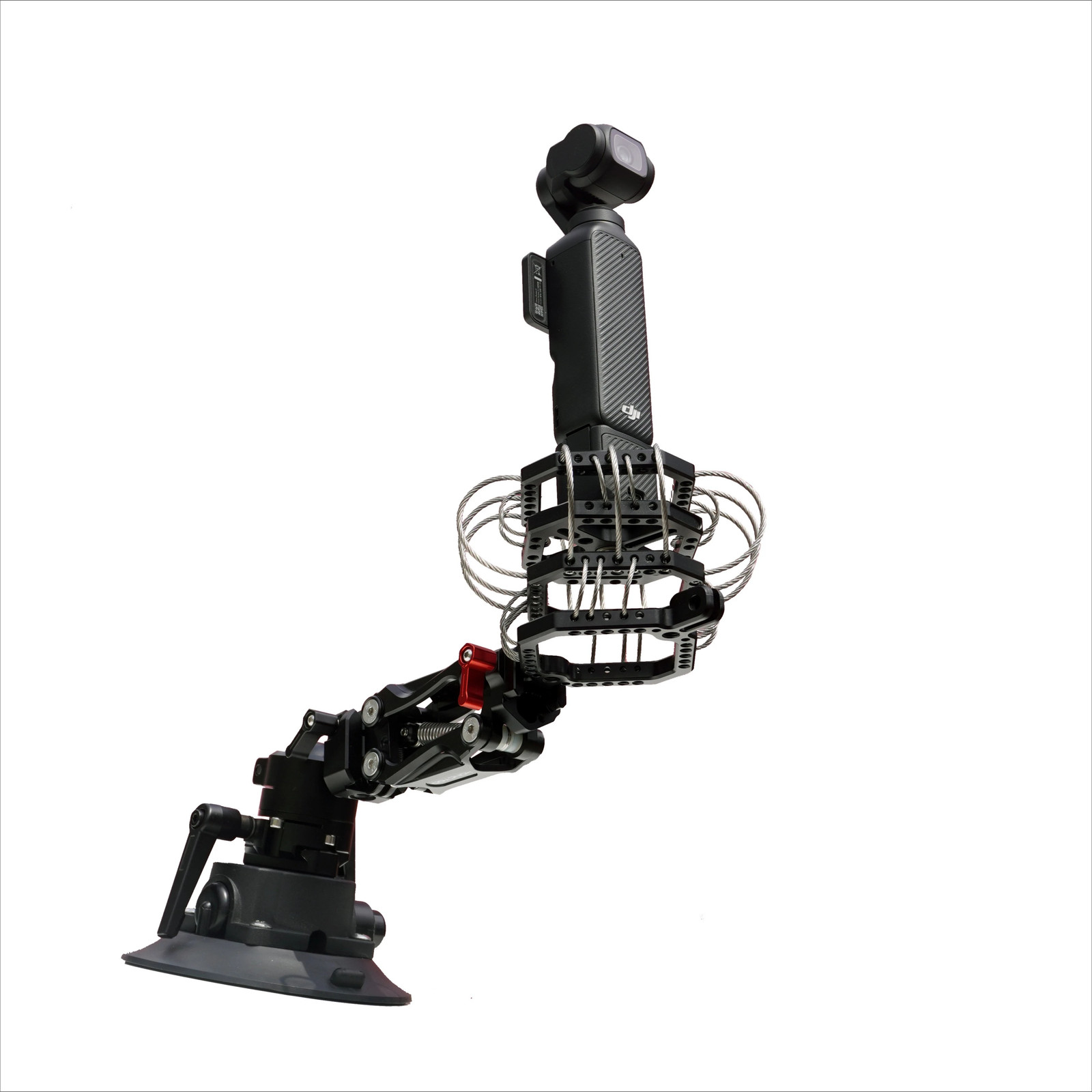 HONGTOO Action camera stabilizer Shock absorbing Arm Car Mount for DJI Pocket 3