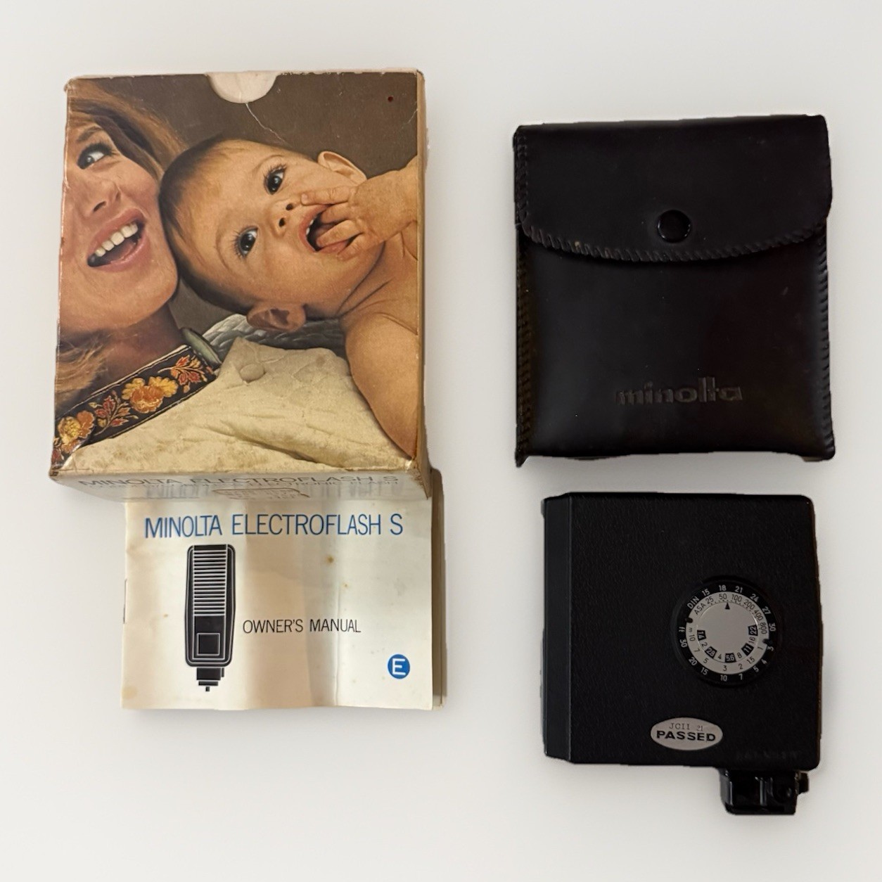 Vintage Minolta Electroflash S Flash AS-IS Boxed Original Price Tag