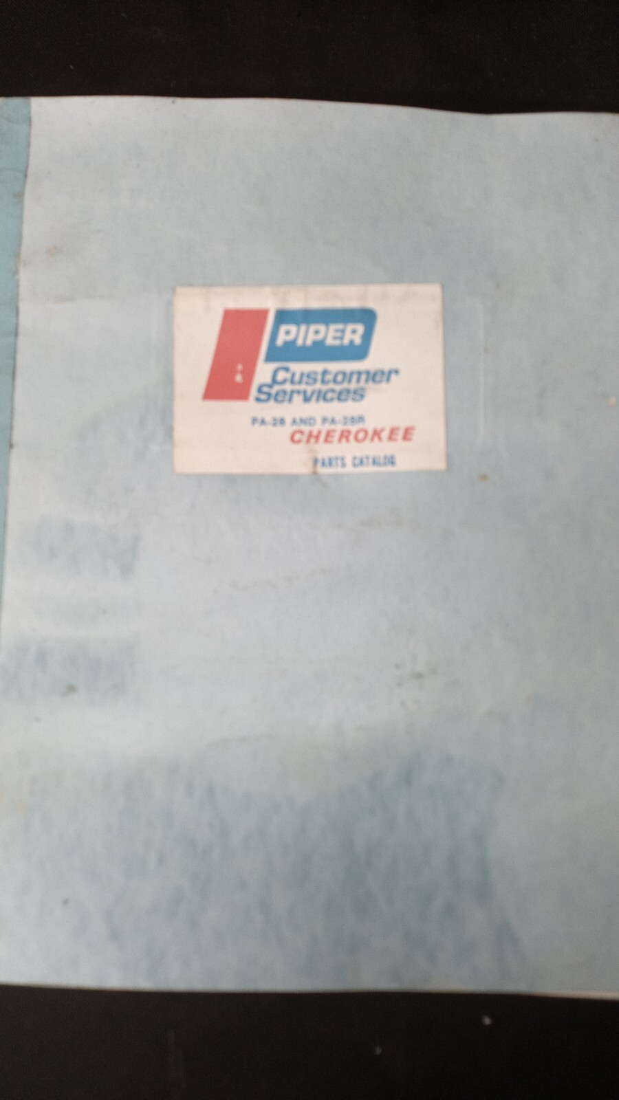 Piper Cherokee PA-28 & PA-28R illustrated parts catalog