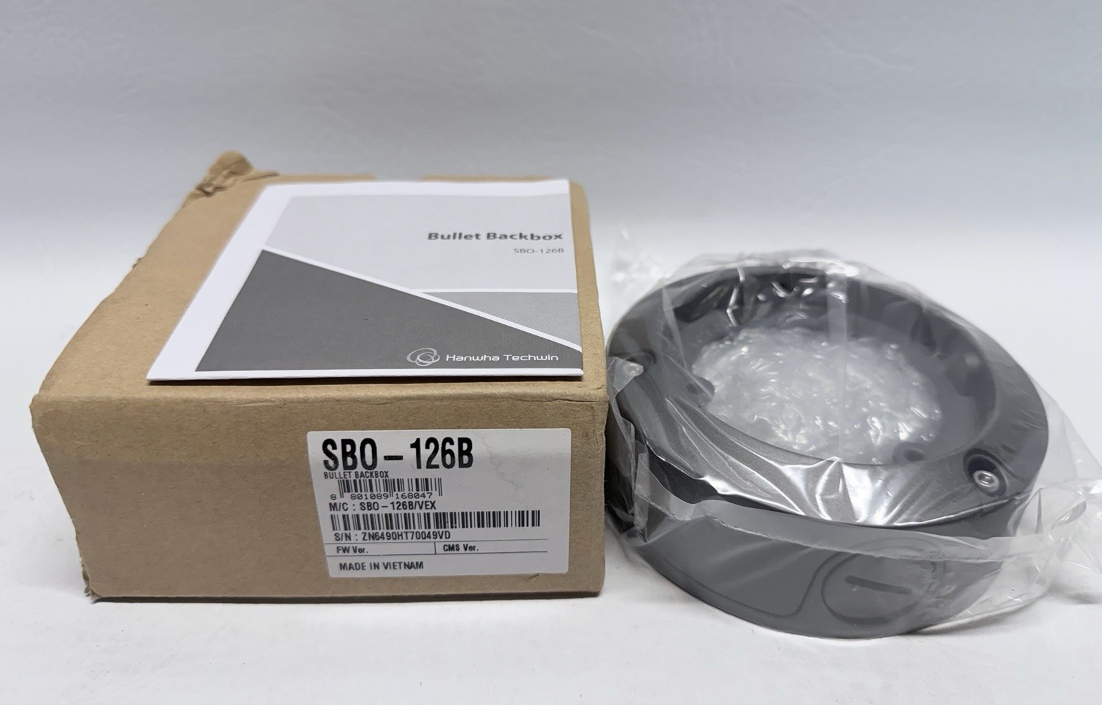 NEW Hanwha SBO-126B Bullet Backbox