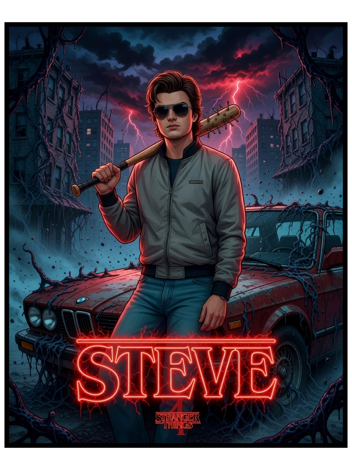 Stranger Things Steve Harrington High Quality Vinyl Sticker